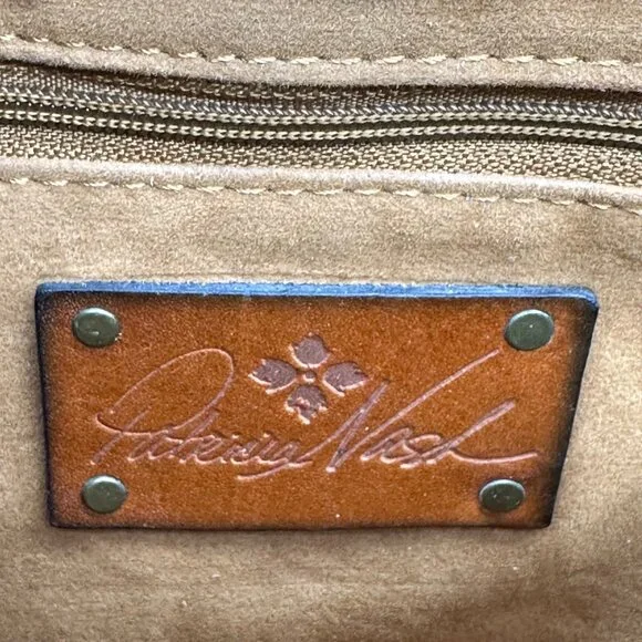 Patricia Nash Embossed Leather Crossbody Shoulder Bag Floral Purse Wristlet - Picture 5 of 12